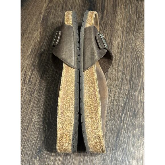 BIRKENSTOCK WOMENS MADRID BIRKO FLOR SLIDE SANDAL MOCHA SIZE 42 USA 9-9.5 - Picture 5 of 8